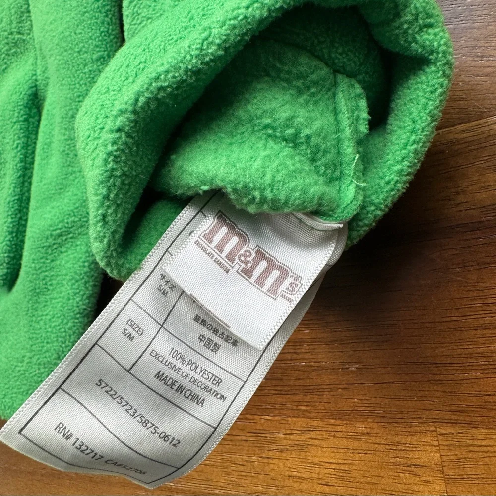 M&Ms Fleece Green Mittens Kids